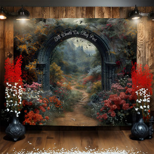 Tenture Arche Mariage gothique Mur pendant Selfie Station