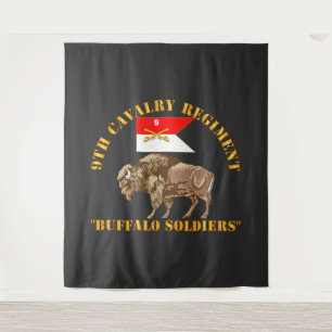 Tenture Armée - 9e régiment de cavalerie - Soldats de Buff