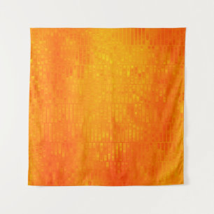 Tenture Arrière - plan abstrait en mosaïque orange brillan