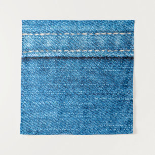 Tenture Arrière - plan de texture jeans bleu.