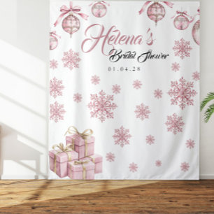 Tenture Arrière-plan du flocon rose Fête des mariées d'h