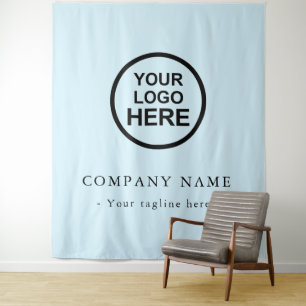 Tenture Arrière-Plan Du Logo De L'Entreprise Personnalisé