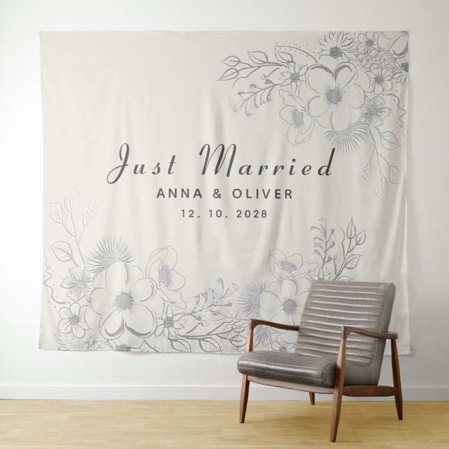 Tenture Arrière-plan du Mariage marié (En situation (horizontale))