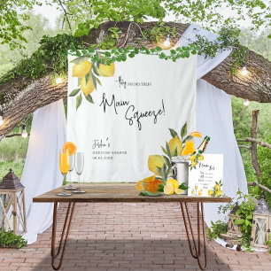 Tenture Arrière-plan du Wedding shower de citron de taille