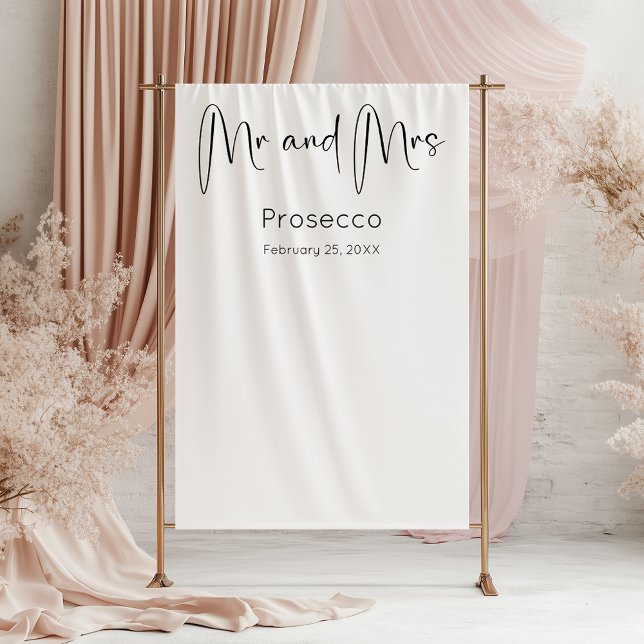 Tenture Arrière-plan du Wedding shower de script moderne (Créateur téléchargé)