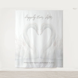 Tenture Arrière-plan Mariage Swan personnalisé