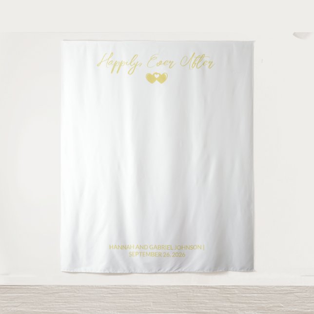 Tenture Arrière-plan personnalisé mariage (Devant)