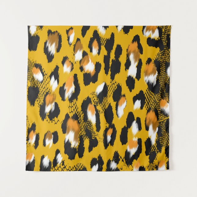 Tenture Arrière - plan Poster de animal Leopard Texture (Devant)