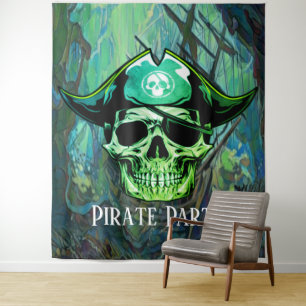 Tenture ARRRH Parti Pirate Crâne