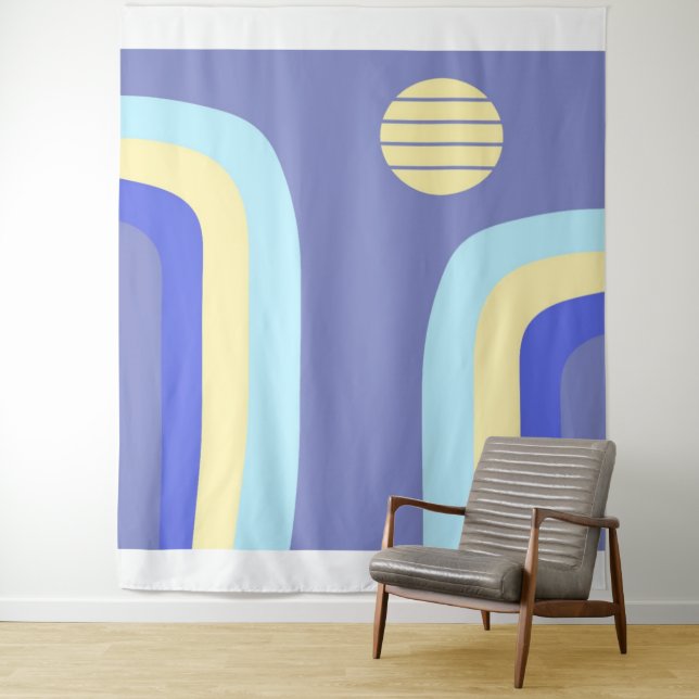 Tenture art abstrait moderne (En situation)