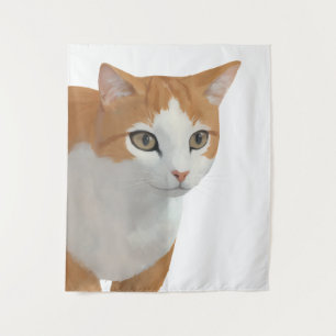 Tenture Art de chat roux adorable