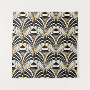 Tenture Art Déco Gold Black Elegance : Années folles