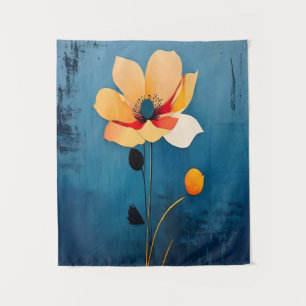 Tenture Art floral audacieux avec fleur abstraite