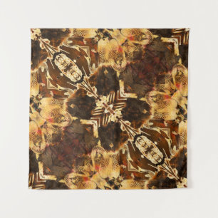 Tenture Art nouveau : Brown doré Vintage