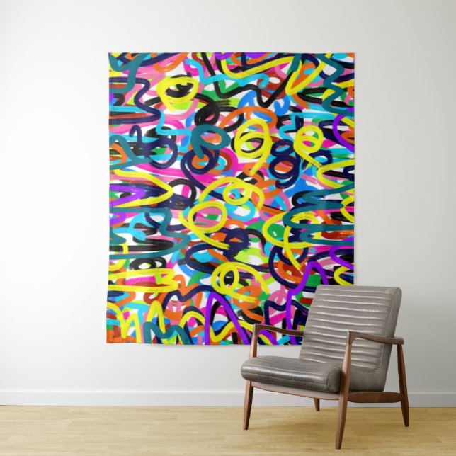 Tenture Art pop en gras (En situation)