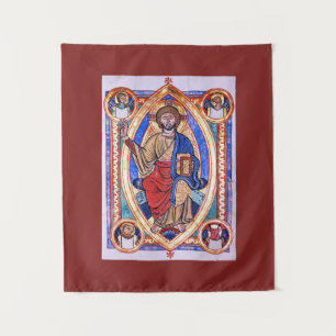 Tenture Art religieux chrétien Christ en Majesté