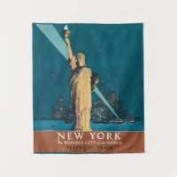 Art vintage de la Statue de la Liberté de New York