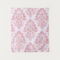 Assez en rose motif de damas victorien aquarelle
