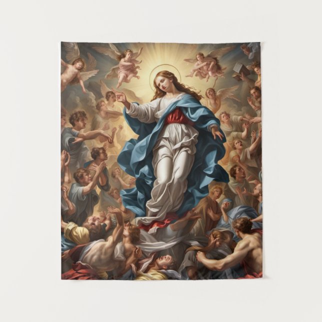 Tenture Assomption De La Religion Chrétienne Marie (Devant)