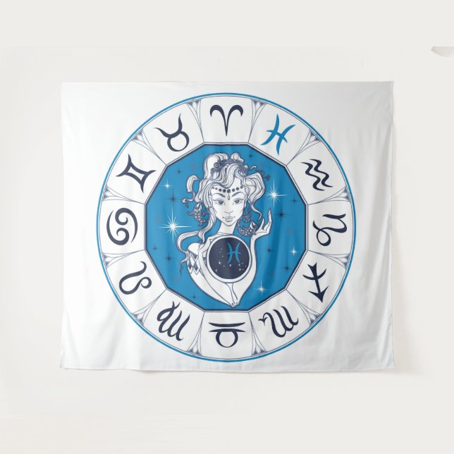 Tenture Astrologie de Wicca (Devant (Horizontal))