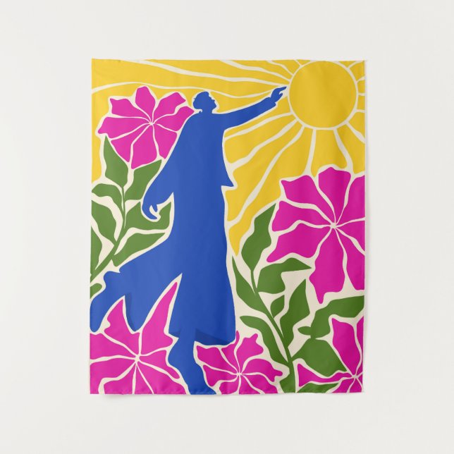 Tenture Atteindre au-delà des limites (Devant)