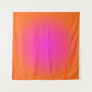 Tenture Aura Ombre Orange Clair et Rose Magenta Chaud
