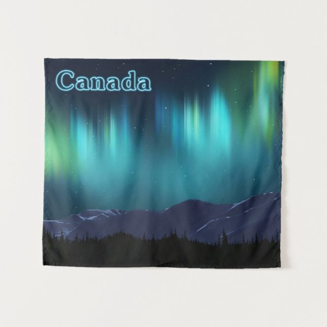 Tenture Aurora Borealis - Canada (Devant (Horizontal))