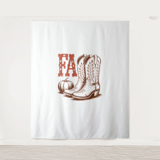 Tenture Automne Automne Cowgirl Citrouille