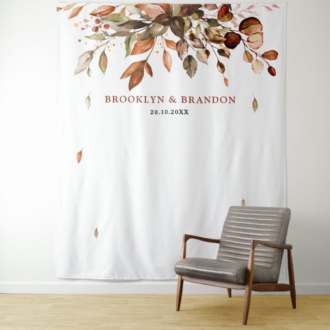 Tenture Automne Feuilles Russe Pays Boho Mariage (En situation)