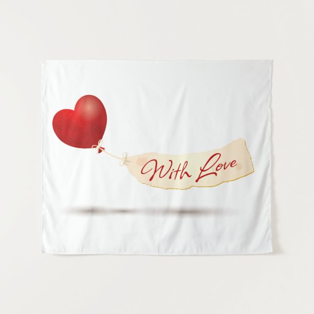 Tenture Avec amour (Devant (Horizontal))