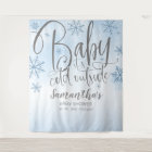 Baby It's Cold Outside Boy Baby shower Backdrop