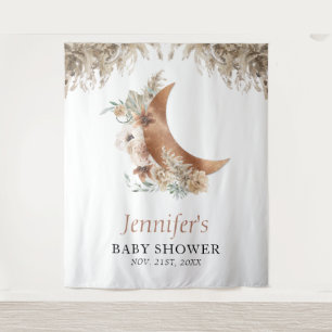 Tenture Baby Shower Bohème Terracotta 