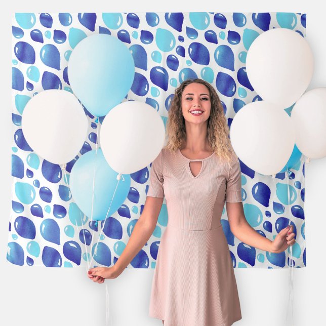 Tenture Baby shower Motif Bleu Cute (Créateur téléchargé)