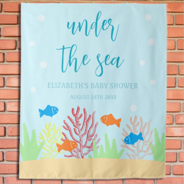 Tenture Baby shower Sea Life (Créateur téléchargé)