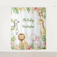 baby shower tropical d'animaux de Safari