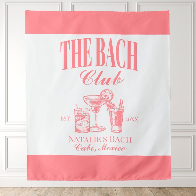 Tenture Bach Club Personnalisé Bachelorette Party Personna (Créateur téléchargé)