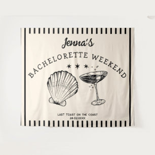 Tenture Bachelorette de fin de semaine de plage rétro arri