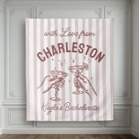 Bachelorette Pastel Stripes Martini Personnalisé S
