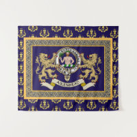 Badge de clan Aikenhead personnalisé bleu