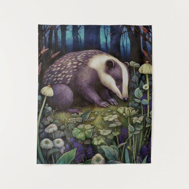 Tenture Badger de minuit (Devant)