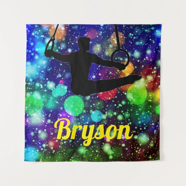 Tenture Bagues de gymnastique garçons (Devant)