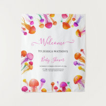 Bain de bébé Dégradé Rose Jaune Méduse Pastel