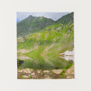 Tenture Balea Lake Mountain Slope – Romania Alpine Print