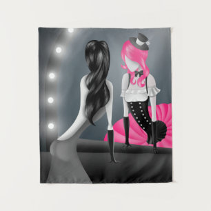 Tenture Ballerina et Réflexion dansante rose