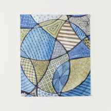 Bande Bleue et Vert de l'art neurographique