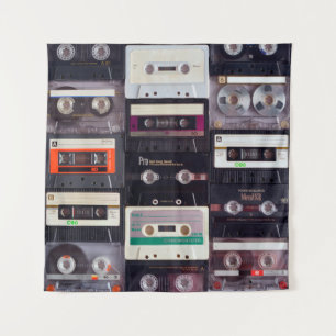 Tenture Bandes audiocassettes analogiques