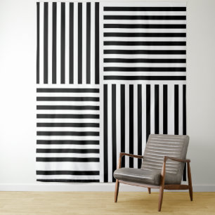 Tenture Bandes Verticales Et Horizontales