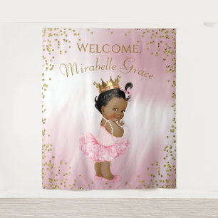 Tenture Bannière arrière-plan du Baby shower Princess Ball