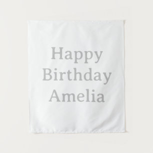 Tenture Bannière d'anniversaire personnalisée Drapeau de n