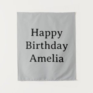 Tenture Bannière d'anniversaire personnalisée Drapeau de n